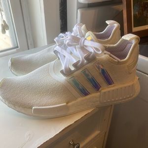 Women’s Adidas NMD R1 Iridescent Cloud White